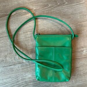 ILI  New York Purse genuine Leather Crossbody bag Interior & exterior zip pocket